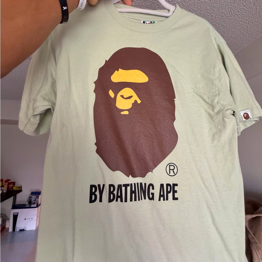 Bape Green Tee with Iconic Design